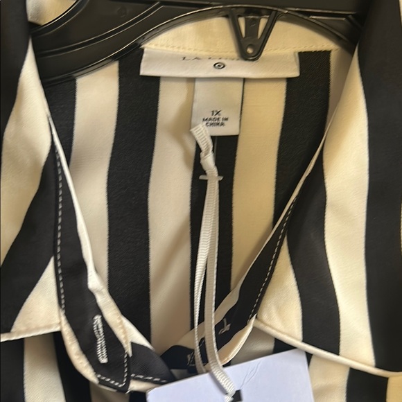 La Ligne Target Striped Black and White Pant set 1X NWT - Picture 7 of 8